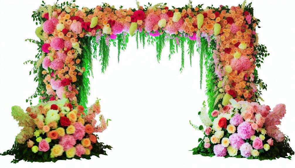 flower archway background image