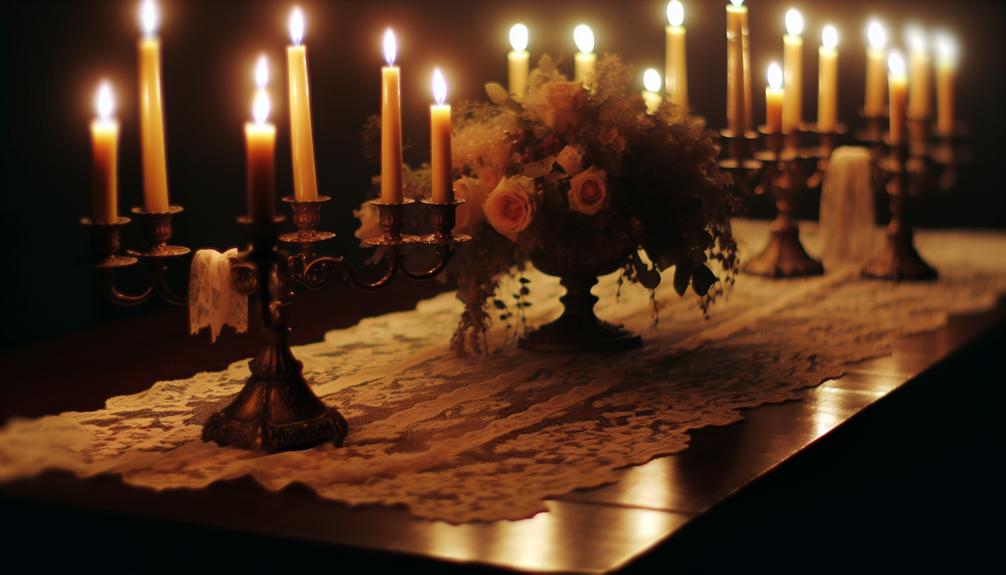 romantic ambiance by candlelight